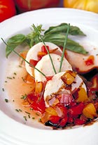 Scallop Lobster Mousse with Heirloom Tomato Salsa, A. Scott Cater, Casablanca