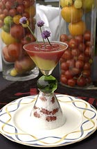Spicy Frosty Tri-Colored Heirloom Tomato Gazpacho, Willi Franz, Monterey Marriott
