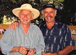 Walter Georis and Robb Talbott Sharing Wines